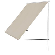 pro.tec] Tenda da Sole a Parete con Catenella - Paravento, Parasole - 350 x 120 cm - Color Sabbia