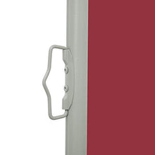 VidaXL - Tendone laterale retrattile, 100 x 500 cm, colore: Rosso