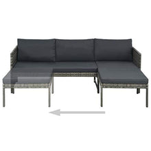 vidaXL Divani Set da Giardino 9pz in Polyrattan Grigio Canapè Sofa da Giardino - Arredi Casa