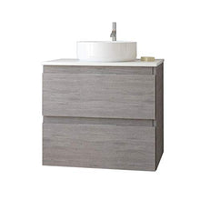 Randalsa Mobili Baltic 60 cm | Oak Chicago | Mobile con 2 cassetti + Piano lavabo + lavabo da appoggio