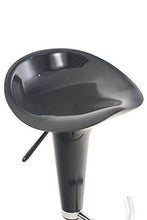 CLP Set 2 Sgabelli Design Saddle in Plastica I Coppia Sgabelli Cucina con Poggiapiedi I Sedie Regolabili Alt 60-81 CM, Colore:Grigio