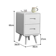 FGVBC Comodino in Legno da Comodino ， Comodino a 2 cassetti/Mobile Contenitore Laterale ， per Camera da Letto/Soggiorno/tavolino da Camera