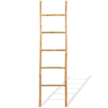 Festnight Scala/Supporto Portasciugamani Bagno con 5 Pioli in bambù 150 cm