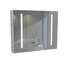 KAISIMYS Armadietti a Specchio Armadietto a Specchio da Bagno Specchio da Parete in Legno massello con Specchio da Trucco Integrato (Colore: Grigio, Dimensioni: 90 * 65 * 14 cm)
