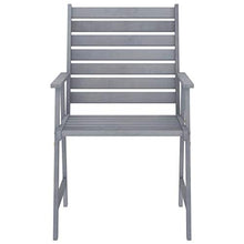 vidaXL Set Pranzo da Giardino 7 pz in Legno Massello di Acacia Grigio