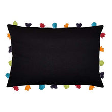 Pirate Black Cushion Cover with Colorful Tassels (5 PCS 14 x 20â)