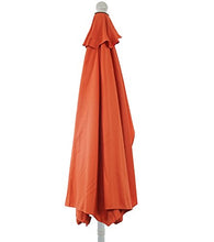 Ombrellone da balcone salvaspazio Parla Plus 135x260x252cm ~ arancio senza base