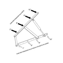 Cortassa, Meccanismo Light Di Sollevamento Per Letto Contenitore – Pistoni 1000 N – Alzata Frontale, Nero, Completo