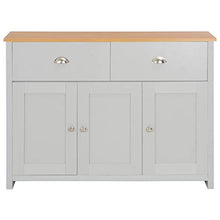 FAMIROSA Credenza Grigia 112x35x81 cm