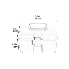 Casa multifunzionale doppio strato Medicina Cabinet portatile bloccato stoccaggio plastica verde