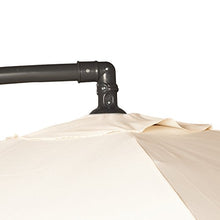 Jet-Line Ombrellone parasole Pamplona colore beige, con manovella, da giardino
