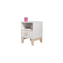 Comodino XO bianco naturale