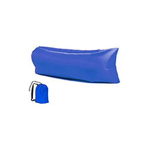 BANGSUN - Divano gonfiabile pieghevole per esterni, con lettini, anti strappo, colore: Blu scuro