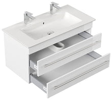 Mobile bagno ,lavabo Villeroy & Boch Venticello 100cm bianco lucido,doppio