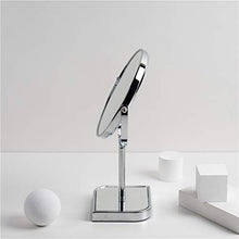 Specchio da Parete Specchio Toeletta Appoggio Appoggio 1x / 3X, Specchio Ingranditore Rotondo A Doppia Faccia con Ingrandimento Girevole A 360 °per Camera Letto Bagno Barba 33 X 18 Cm Incolla Il Tipo