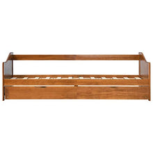 SKM Divano Letto a Scomparsa Marrone Miele Legno di Pino 90x200 cm