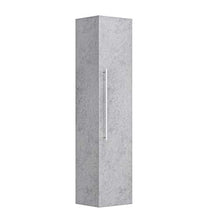 Set mobili bagno Helios grigio cemento incl. specchio a LED con funzione touch