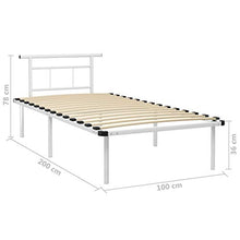 SKM Giroletto Bianco in Metallo 100x200 cm (15.3kg)
