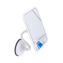 OMLTER Specchio Trucco per Trucco & Rasatura, Ventosa Bloccante, Casa Portatile Montaggio Parete Specchio Trucco, Impermeabile Retrattile 360 ° Rotante Specchio