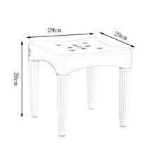 Sconosciuto Generic - Sgabello da Doccia Quadrato, in plastica Spessa, per Esterni, Portatile, Colore: Cachi