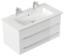 Mobile bagno ,lavabo Villeroy & Boch Venticello 100cm bianco lucido,doppio