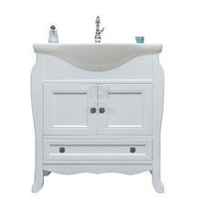 Mobile bagno base 78 cm shabby chic contemporaneo legno bianco