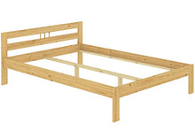 Erst-Holz Letto Matrimoniale Classico in Pino 140x200 Laccato con doghe rigide 60.64-14