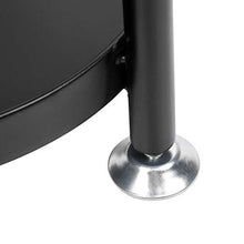 Scaffale da bagno a 4 strati, robusto ad angolo, moderno e indipendente, utilizzabile in soggiorno, camera da letto, bagno, colore: nero