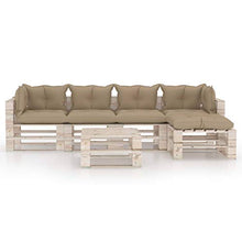 vidaXL Divano Centrale da Giardino su Pallet Legno di Pino Impregnato