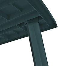 Tomaino Tavolo da Giardino allungabile in plastica con Foro per ombrellone (Verde)