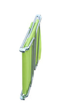 Outsunny - Lettino Reclinabile Sdraio Sedia da Giardino Spiaggia Piscina Verde Chiaro