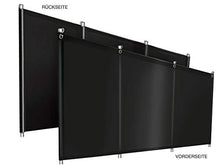 ! Protezione antivento da campeggio in telone di qualità per camion (telone per camion), stabile, con linguette e occhielli (1,2 m x 2 m, nero RAL9005)