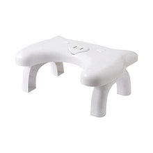HHJS Sgabello da Toilette Pieghevole, Enow Sgabello Pieghevole ultifunzione da 7 Pollici di Altezza per WC, Comodo e Compatto Sgabello per WC, Creativo poggiapiedi Antiscivolo per WC