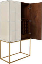 Kare Luxury Champagne Armadio Bar, Beige (Argento), 181 x 89 x 47 cm