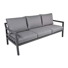 Gartentraum Salotto in Alluminio Grigio con Tavolo - 6 posti - Lounge NIRO