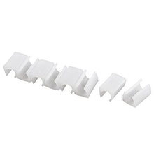 DealMux Rotondi di plastica a Forma di U Chair Piede Piedini Tubo Caps Protector 8 Pezzi Bianco