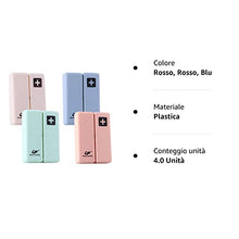 Gresunny 4pezzi portapillole organizzatore scatole per pillole plastica con 7scomparti e coperchio impermeabile viaggio portatili scatola medicinali per vitamine