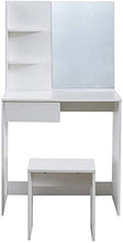 Stile moderno mobili in legno, legno comò camera da letto spogliatoio tavolo con specchio e ripiani aperti,White