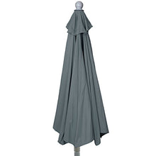 Mendler Ombrellone da Balcone salvaspazio Parla 145x285x252cm Antracite Senza Base