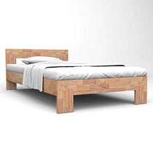 BIGTO - Struttura per letto in legno di rovere massiccio, per camera da letto, 160 x 200 cm