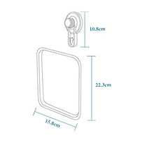 YYSYN Specchio Bagno Piccolo, A Parete, Specchio in Vetro, Forte Ventosa