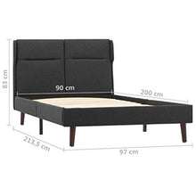 SKM Giroletto Grigio Scuro in Tessuto 90x200 cm (18.2kg)