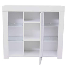 Comodino a tre ripiani a due lati, colore: bianco