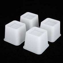 Yissone 4 Pezzi Rialzo Mobili 12X12 Cm Bianco Sicuro Durevole Divano Sollevatore per Poltrona Letto Divano Ampio Bordo Inferiore Aumentare Strumento di Sollevamento