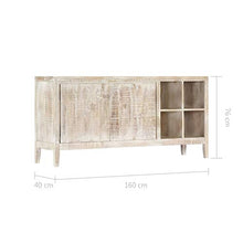 FAMIROSA Credenza 160x40x76 cm in Legno Massello di Mango