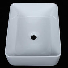 Estink - Lavabo da bagno in ceramica, 48,5 x 37 x 14 cm, colore: Bianco