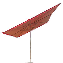 WWWRL Ombrellone da Giardino da Esterno, Ombrellone da Spiaggia Inclinabile Pieghevole, Ombrellone Rettangolare Grande per del Mercato All'aperto Terrazzo, Rosso, Blu, Verde, 2 M X 2,5 M, 2 M X 1,5 M
