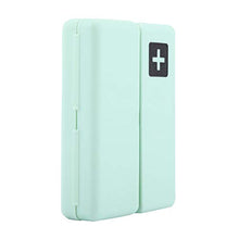 zhuolong Organizer portapillole Magnetico Portatile Pieghevole con Custodia per medicinali con 7 Scomparti(Verde)