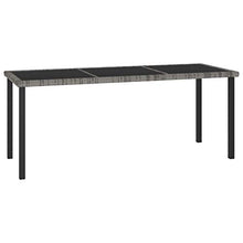 FAMIROSA Set da Pranzo da Giardino 9 pz in Polyrattan Grigio-5716