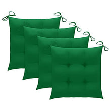vidaXL Sedie da Giardino Pieghevoli 4 pz con Cuscini Massello Acacia